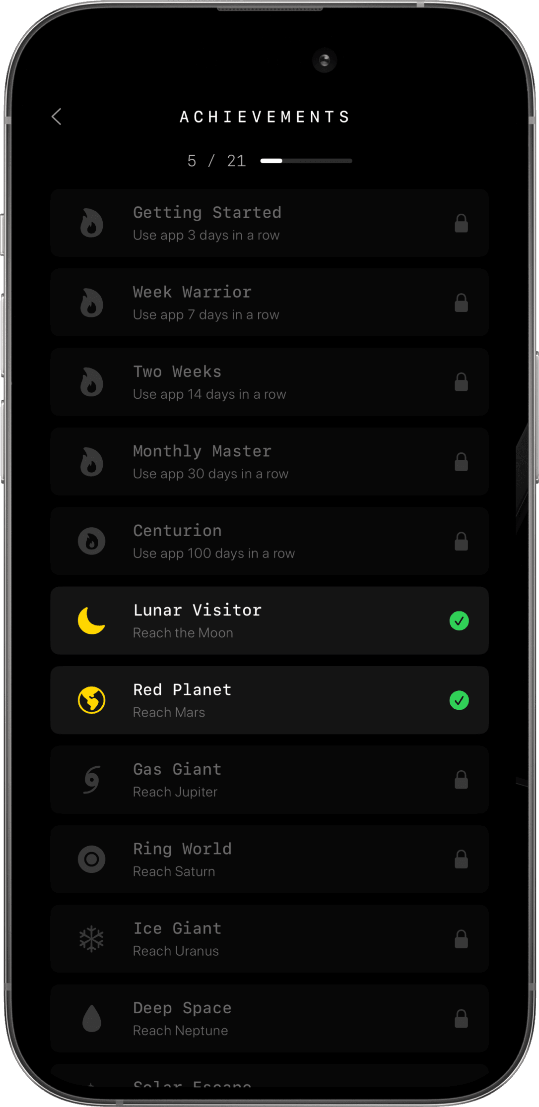 Achievements